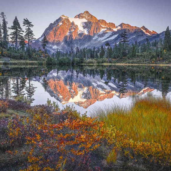 Mt. Shuksan and Picture Lake, WA