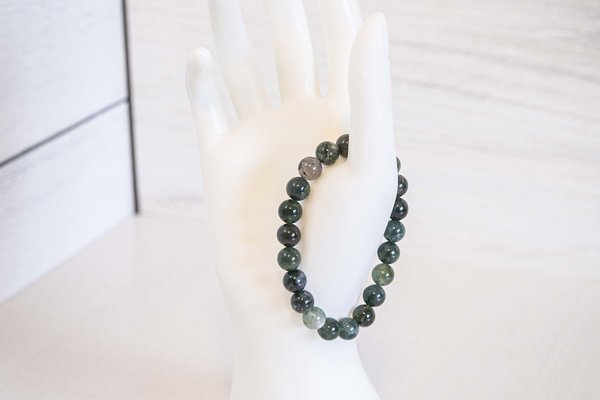 Dark Green Adventurine Gemstone Bracelet